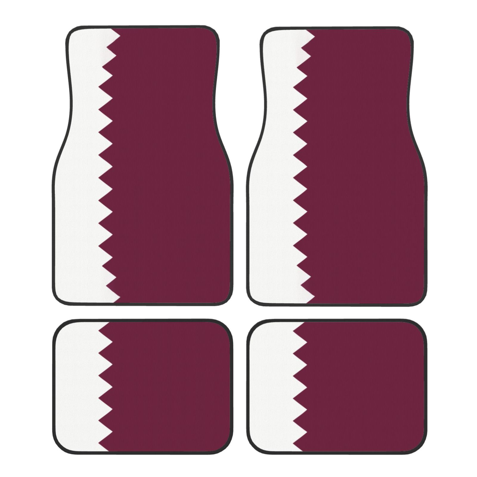 Qatar Car Accessories - Flag of Qatar Pattern Car Floor