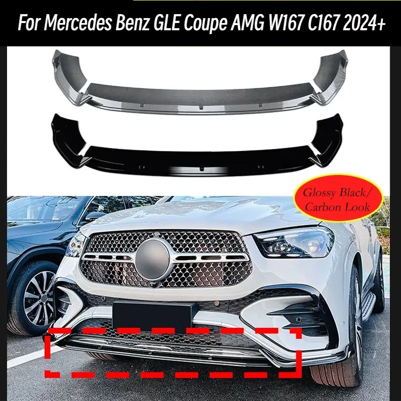 Bumper Guard Protector - Front Bumper Lip for Mercedes-Benz GLE
