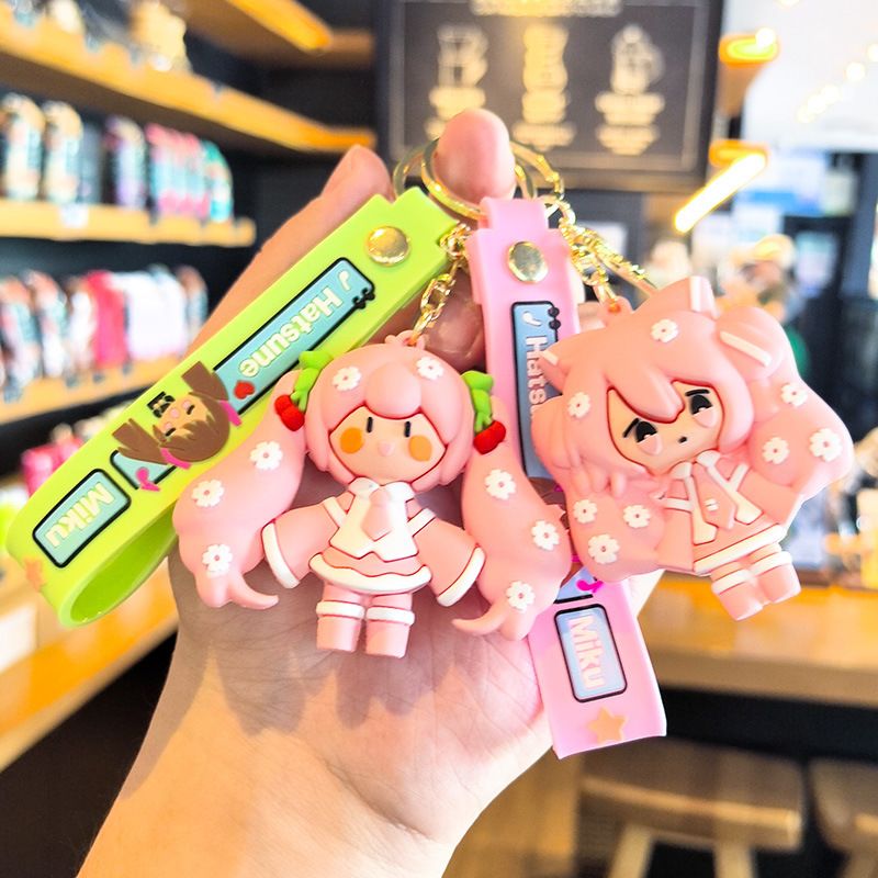 Hatsune Miku Keychain Cartoon  - Car Accessories Company ulasan dan harga