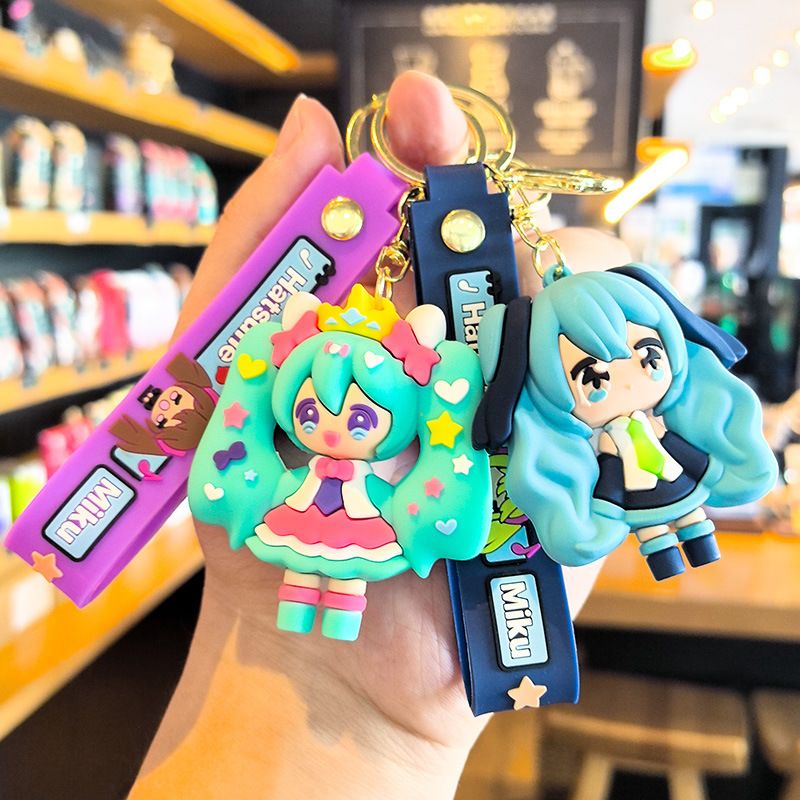 Hatsune Miku Keychain Cartoon  - Car Accessories Company ulasan dan harga