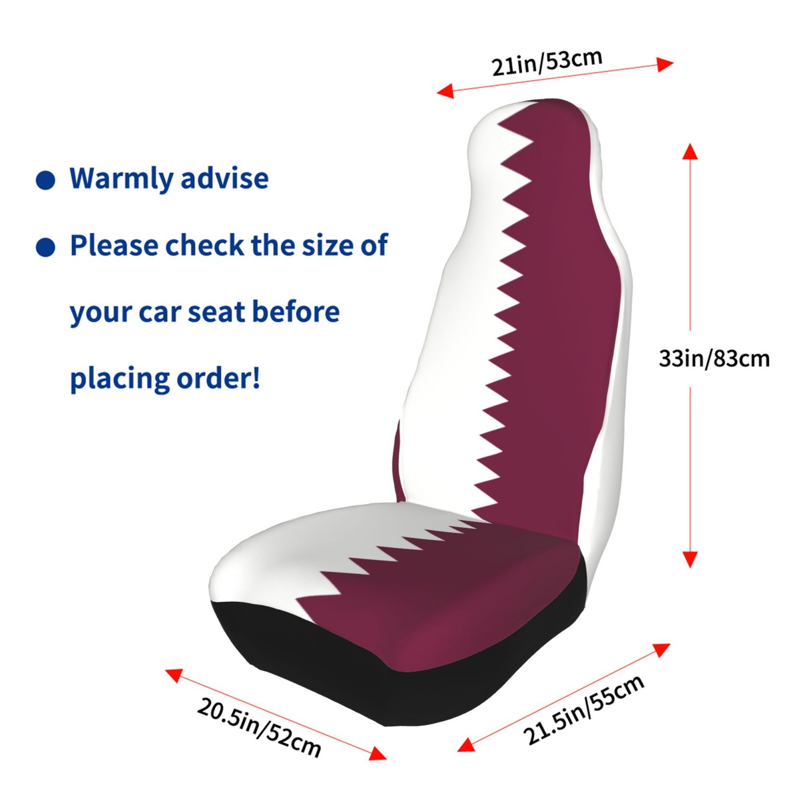 Qatar Flag Printed Patriotic-t - Qatar Car Accessories ulasan dan harga