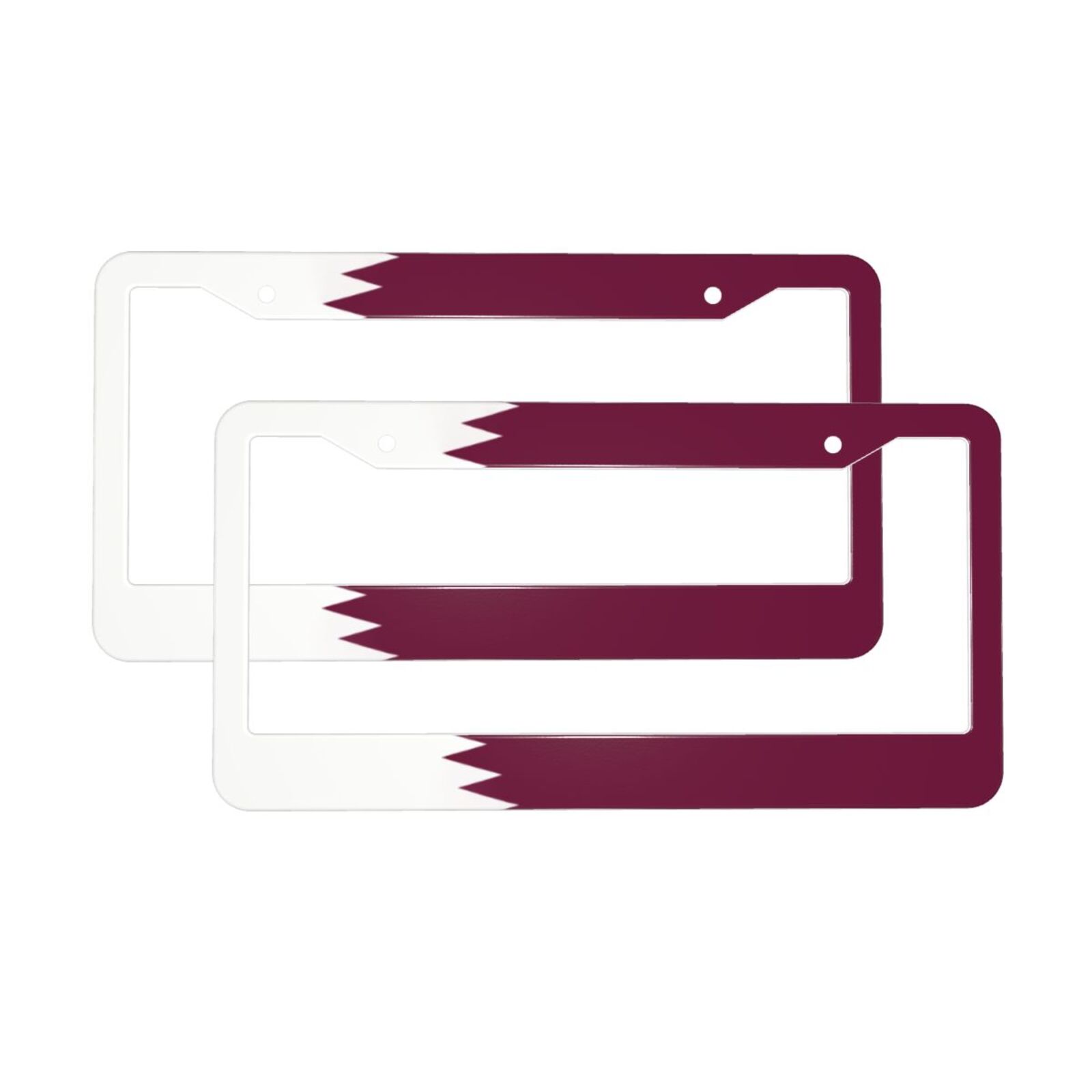 Flag of Qatar Pattern License  - Qatar Car Accessories ulasan dan harga