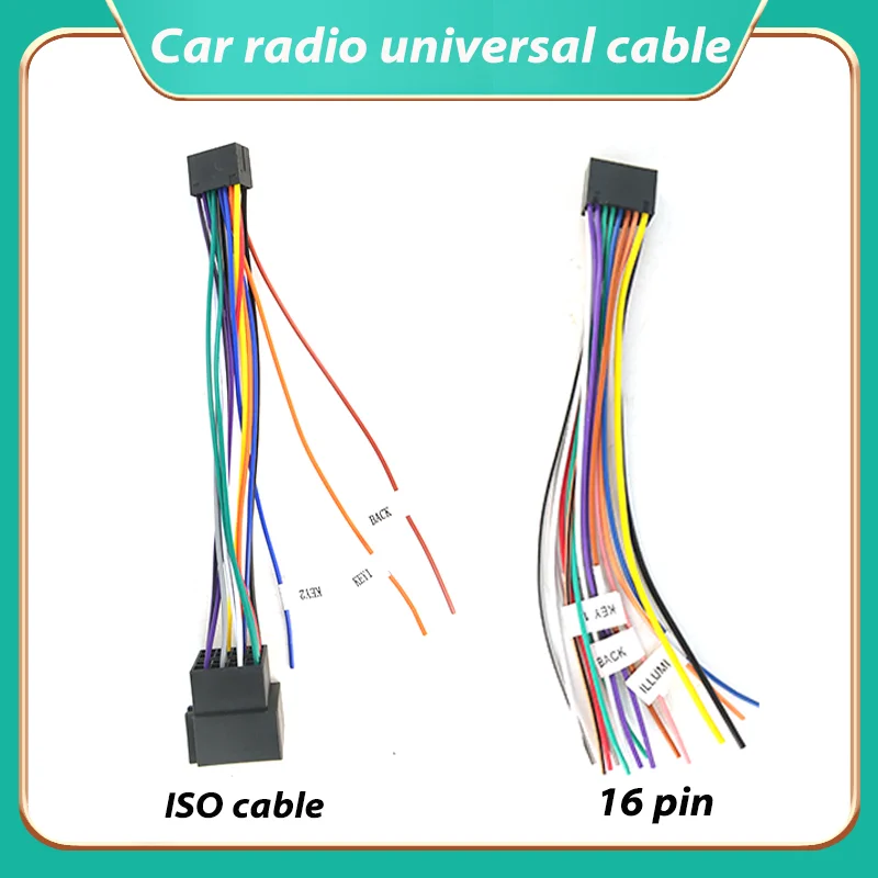 16 Pin To ISO Universal Power  - Car Accessories Usa ulasan dan harga