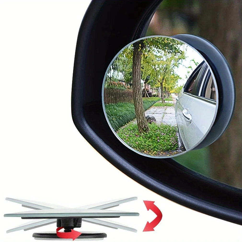 2pcs Car Rearview Mirror Round - Car Blind Spot Mirror ulasan dan harga