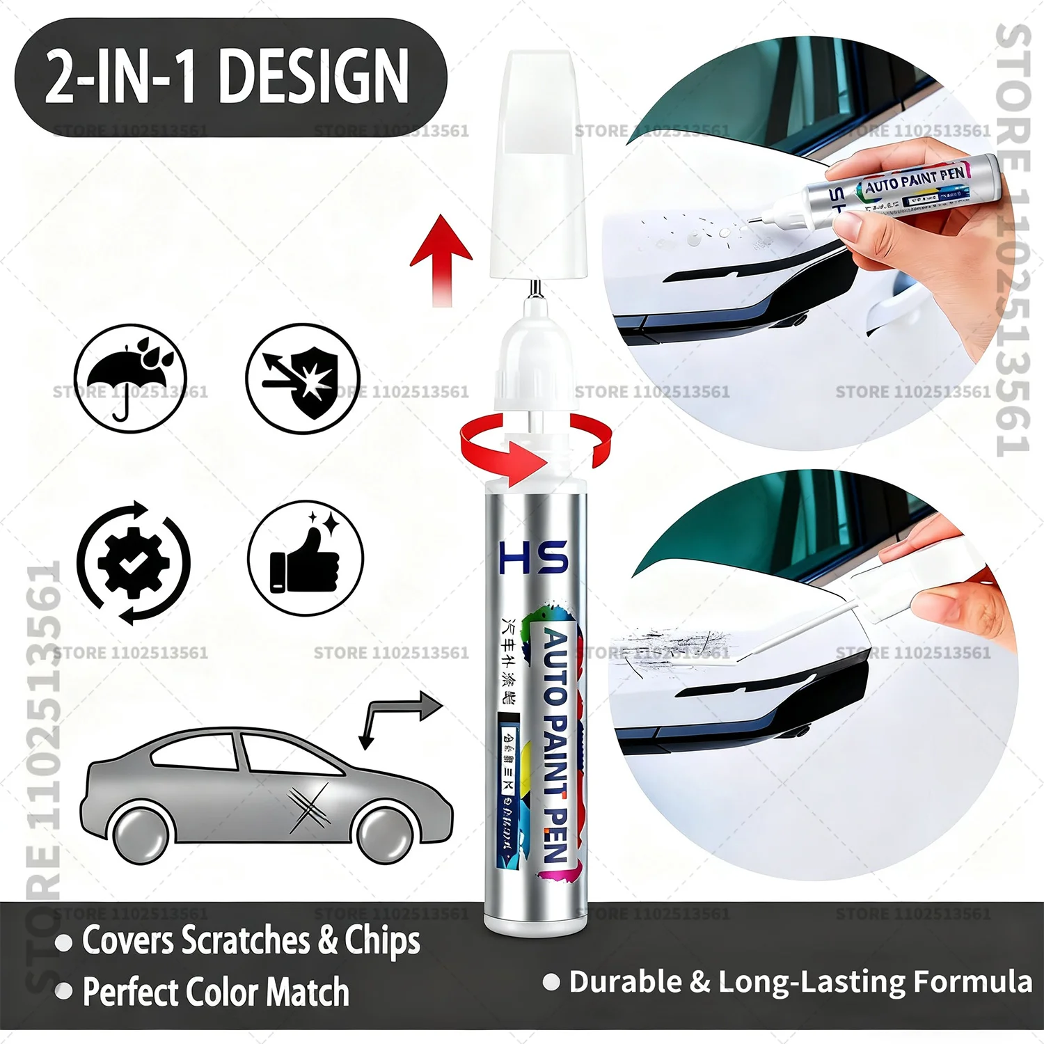 Car Paint Repair Pen For BYD S - Car Scratch Remover Pen ulasan dan harga