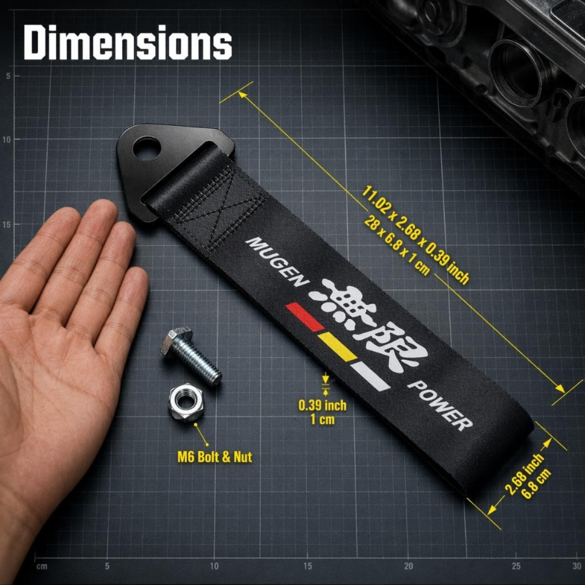 Car RACING Towing Rope JDM Dec - Car Accessories Jdm ulasan dan harga
