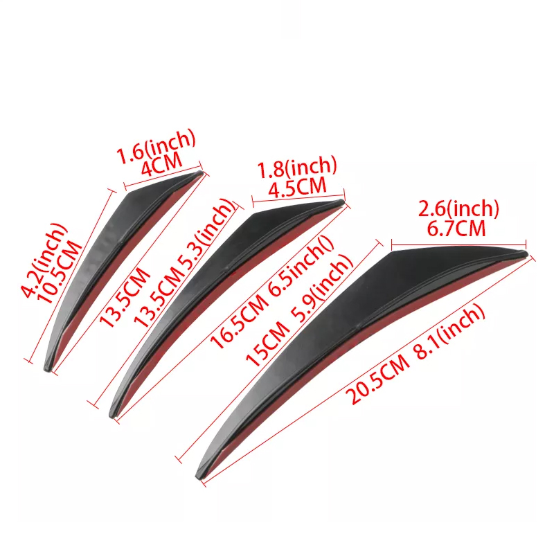 6pcs Universal Rubber Car Fron - Bumper Guard Protector ulasan dan harga