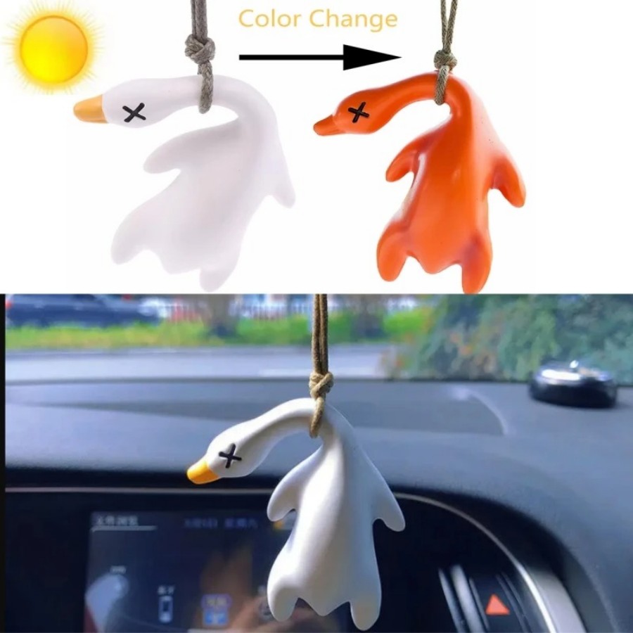 Color Change Duck Car Ornament - Car Blind Spot Mirror ulasan dan harga