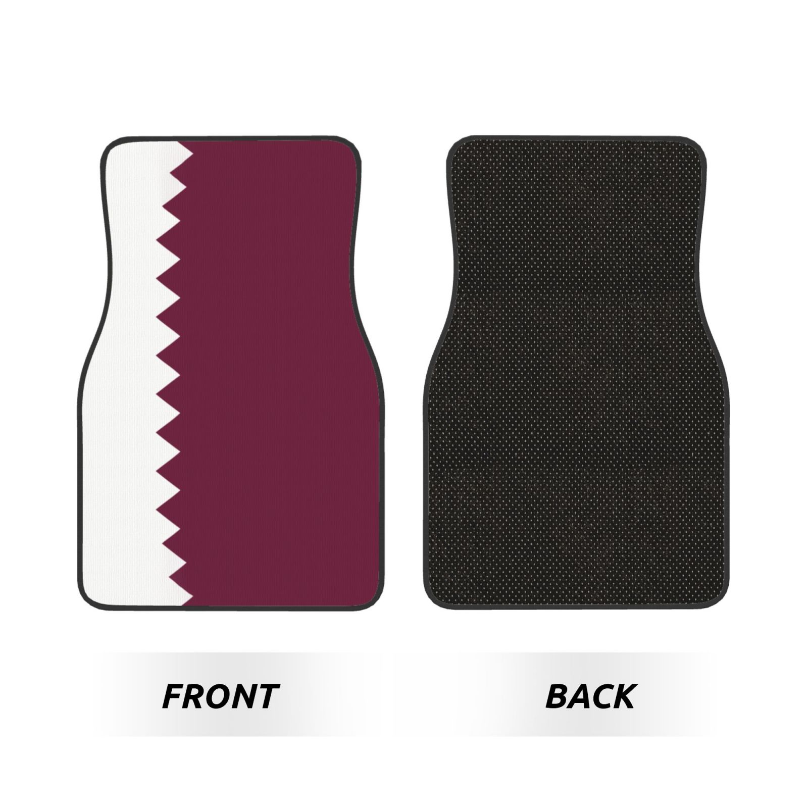 Flag of Qatar Pattern Car Floo - Qatar Car Accessories ulasan dan harga