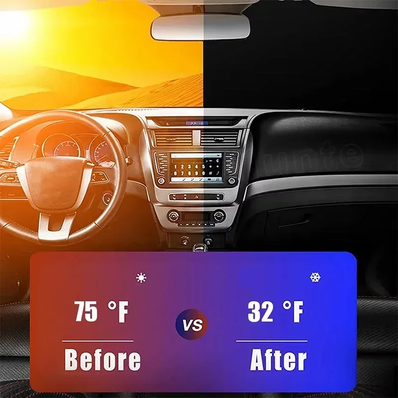 Car Front Window Sunshade UV P - Car Accessories Company ulasan dan harga