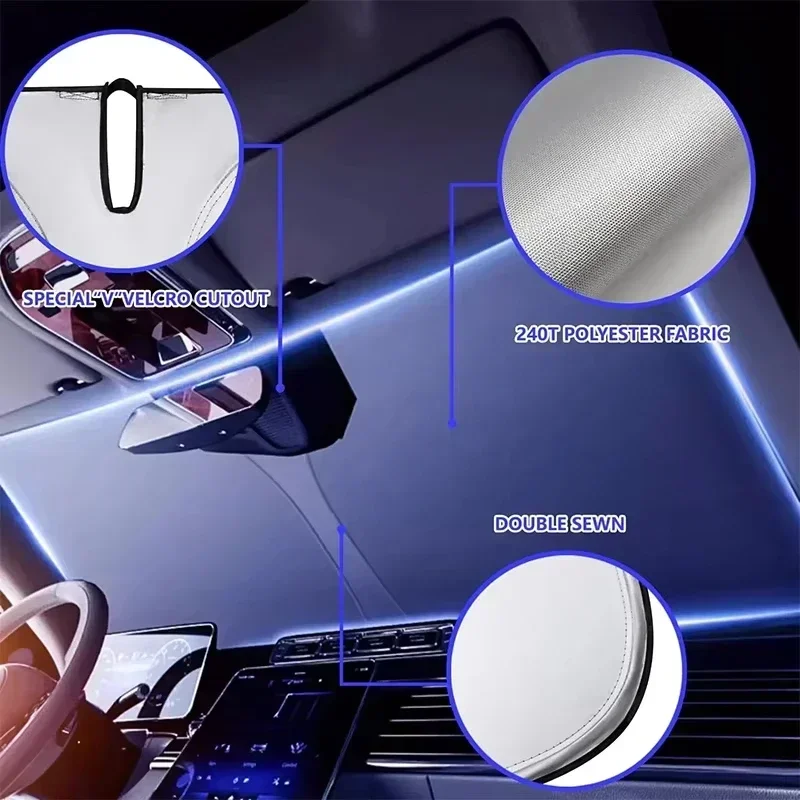 Car Front Window Sunshade UV P - Car Accessories Company ulasan dan harga