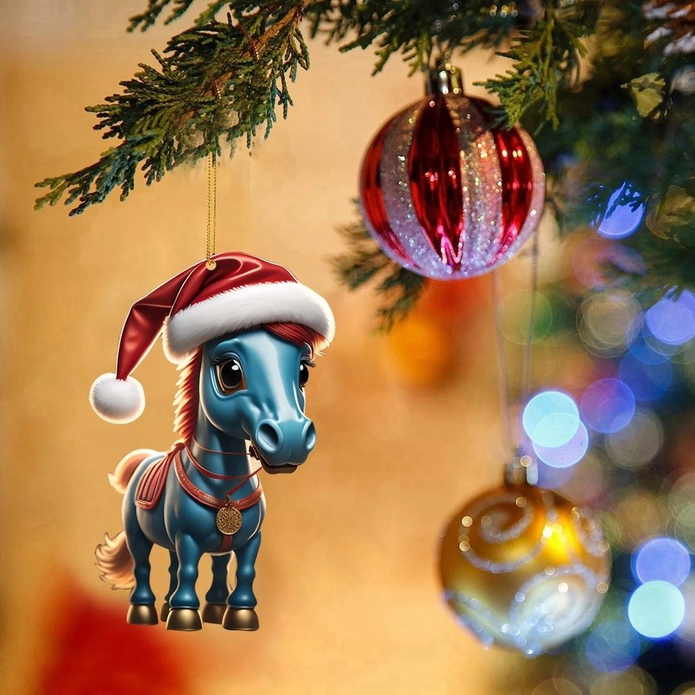 2D Flat Christmas Hanging Pend - Car Accessories Xmas Gifts ulasan dan harga